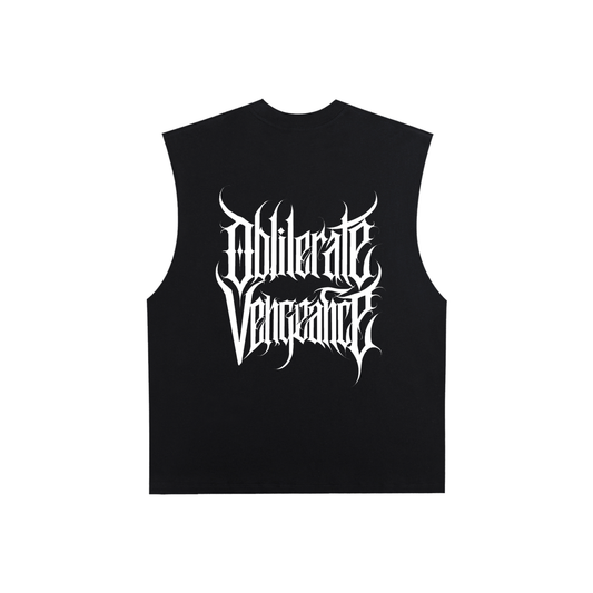 VENGEANCE Raw Edge Cotton Tank Top